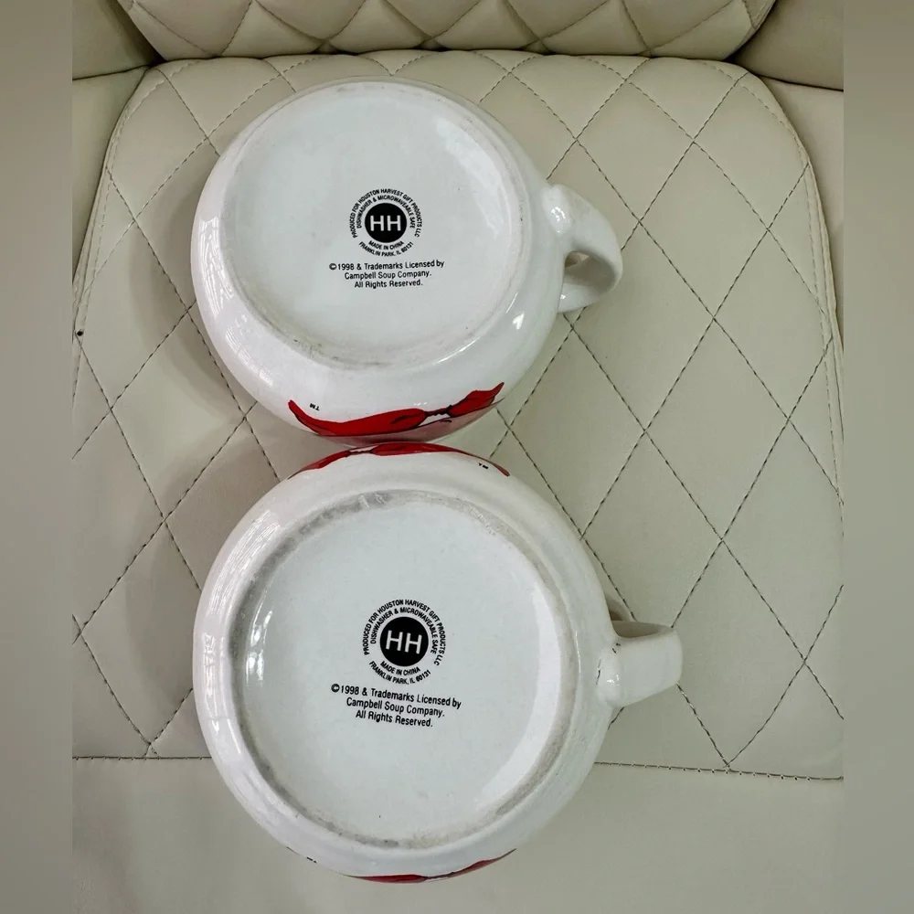 CAMPBELL’S soup Vintage 1998 collectible soup mugs 2 bowls